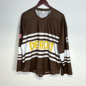 Detroit Red Wings Western Michigan Co-Branded College Night Jersey Size Adult S
